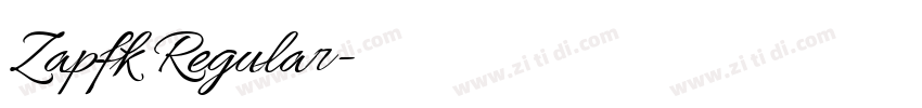 Zapfk Regular字体转换